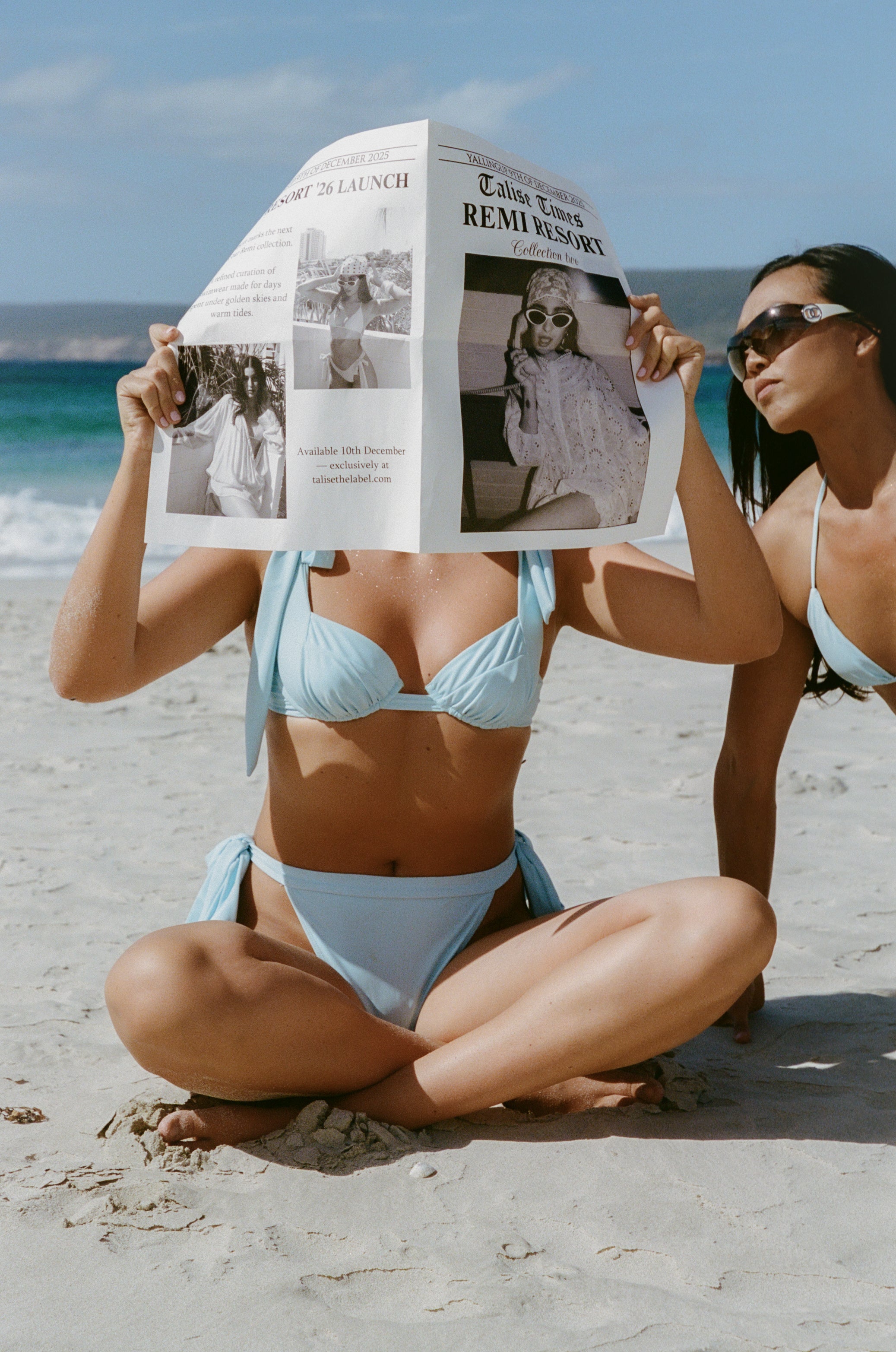 Breanne Bra Bikini Top in Aqua Blue